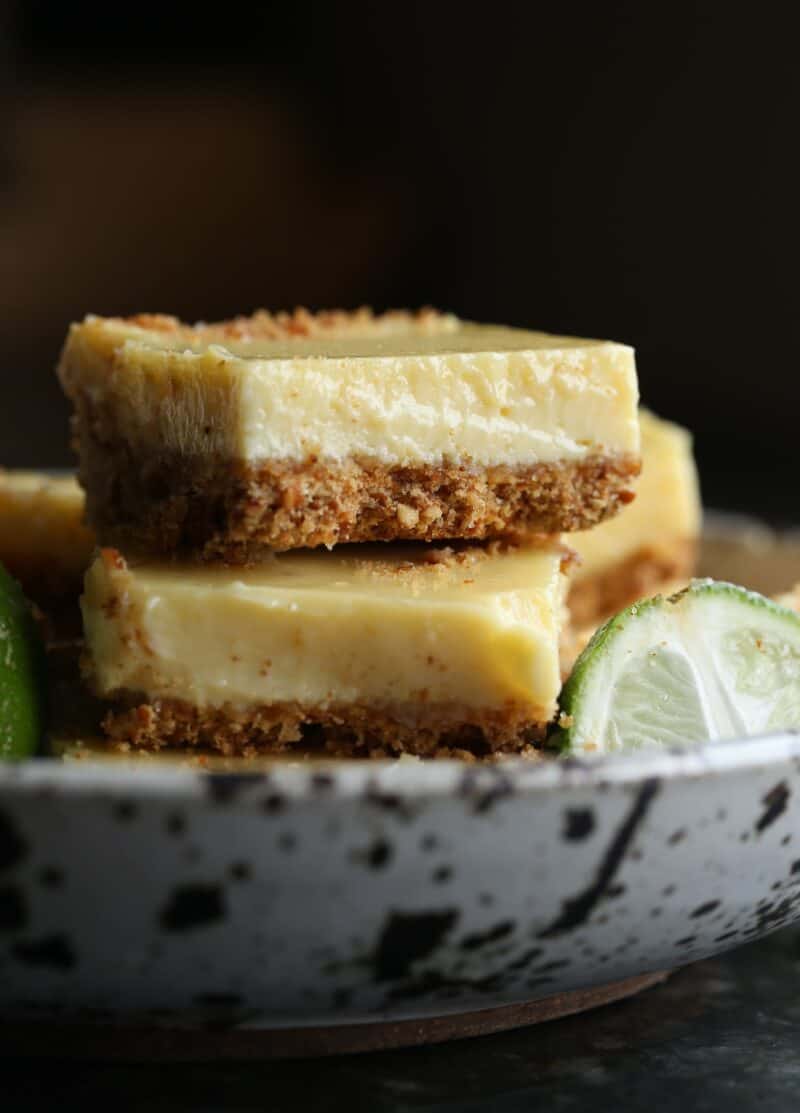 pretzel crusted key lime bars