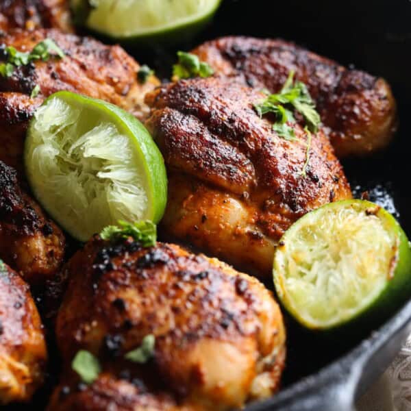 Spicy Skillet Lime Chicken Recipe | Cookies and Cups