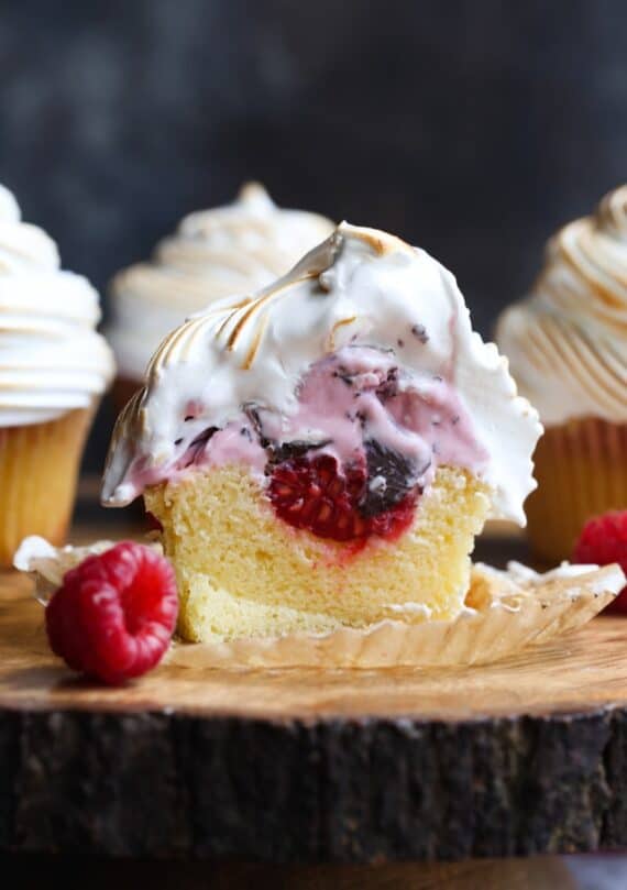 Baked Alaska Cupcakes