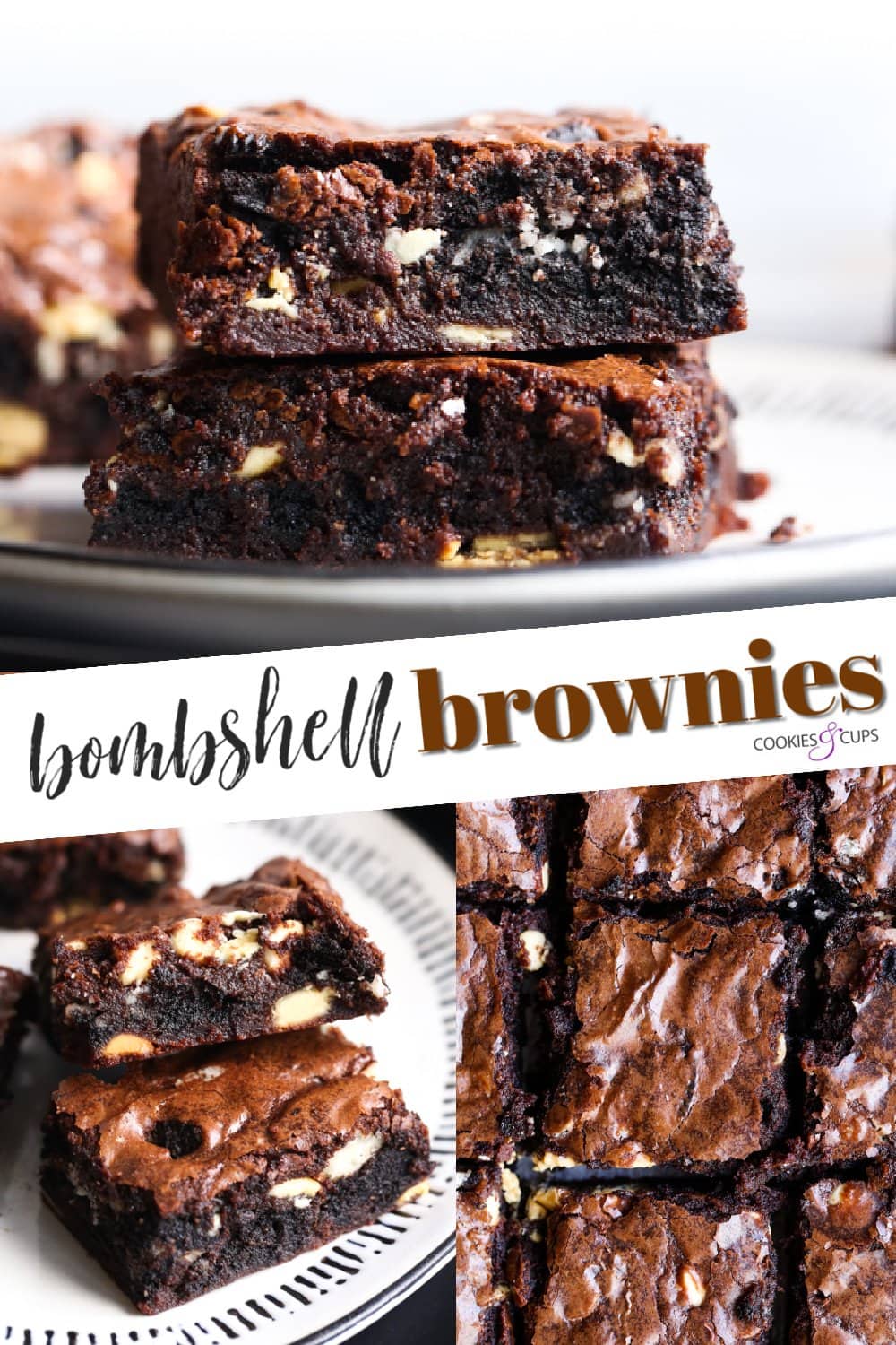 Bombshell Oreo Brownies Recipe Cookies and Cups
