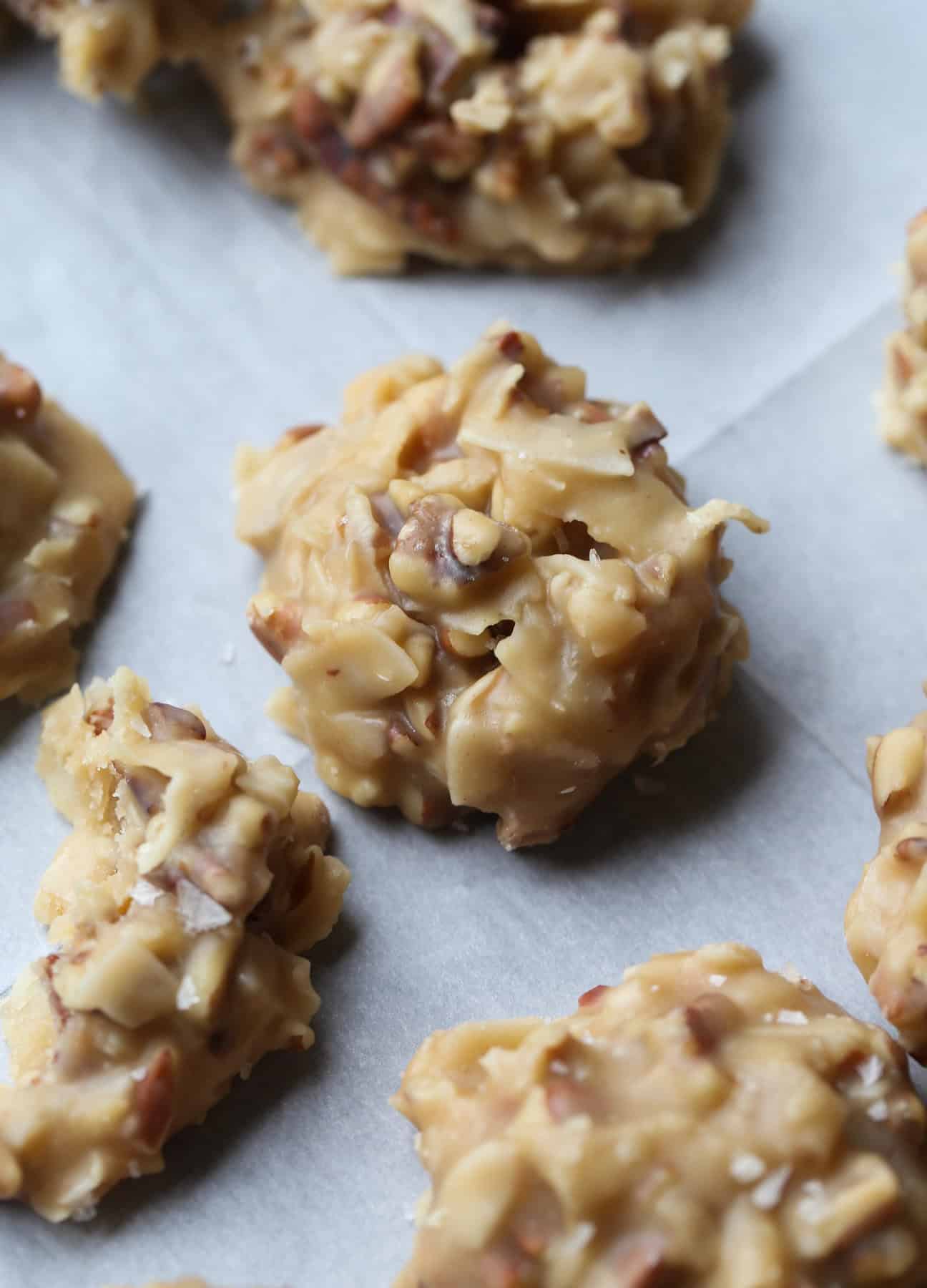 No Bake Coconut Praline Cookies Easy & Quick Coconut Cookie Recipe