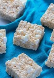 An Easy Rice Krispie Treats Recipe with extra marshmallows!