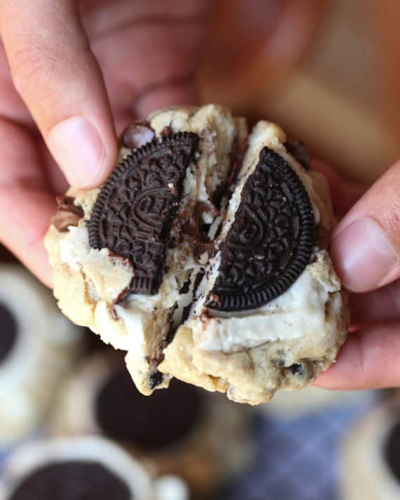 Outrageous Cookies & Cream Cookies | Chocolate Chip + Oreo Cookies!