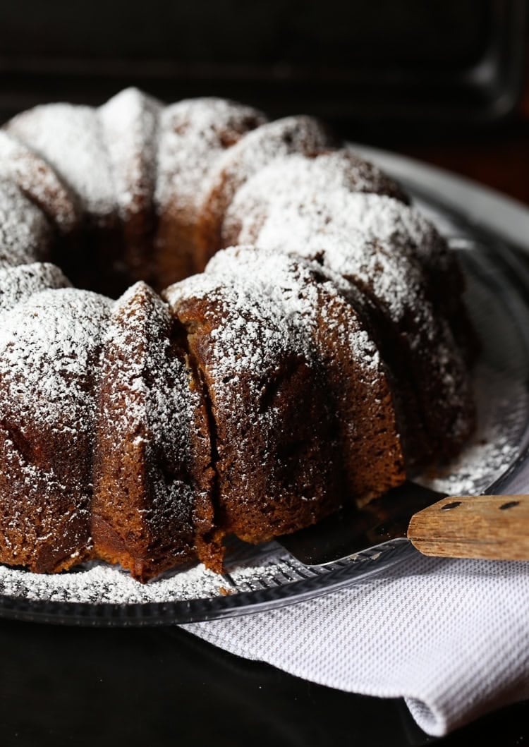 Cream Cheese Swirled Apple Cake Recipe | Cookies and Cups