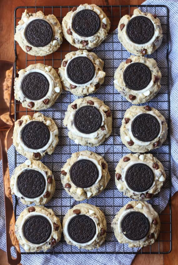 Outrageous Cookies & Cream Cookies | Chocolate Chip + Oreo Cookies!