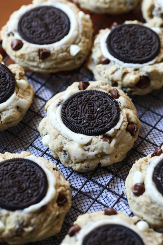 Outrageous Cookies & Cream Cookies | Chocolate Chip + Oreo Cookies!