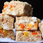 Candy Corn Rice Krispie Treats Recipe is sweet and festive!