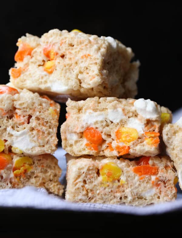 candy corn rice krispie treats