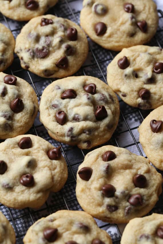Chewy Chocolate Chip Cookies are an EASY chocolate chip cookie recipe with a special ingredient