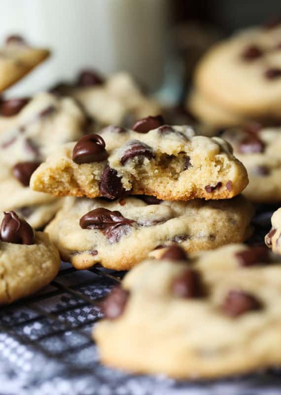 CHEWY Chocolate Chip Cookies are a thick, soft and chewy cookie recipe