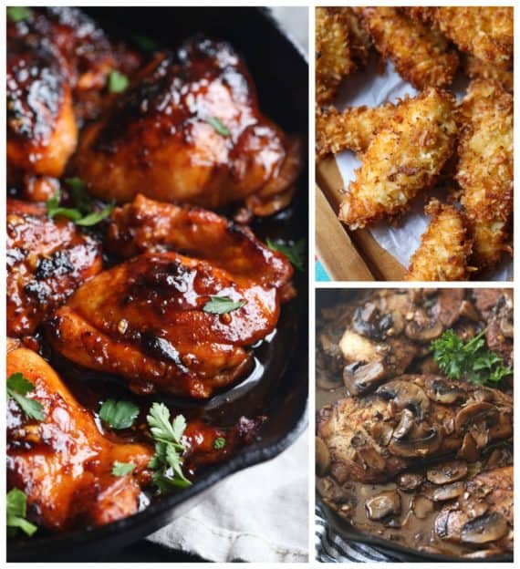 Easy Chicken Recipes you can make in a skillet