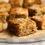 Chewy Noels are a classic brown sugar walnut bar, perfect for your holiday cookie platter!