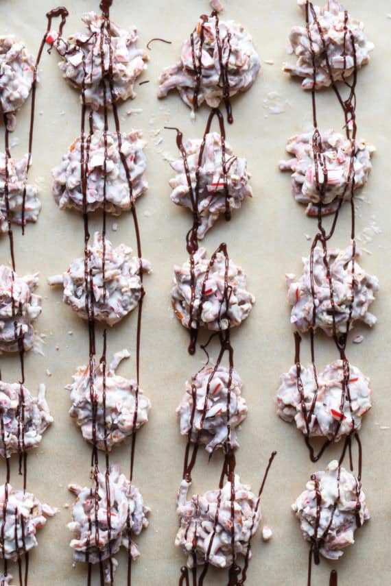 Crock Pot Peppermint Pretzel Candy is a salty/sweet, festive treat!