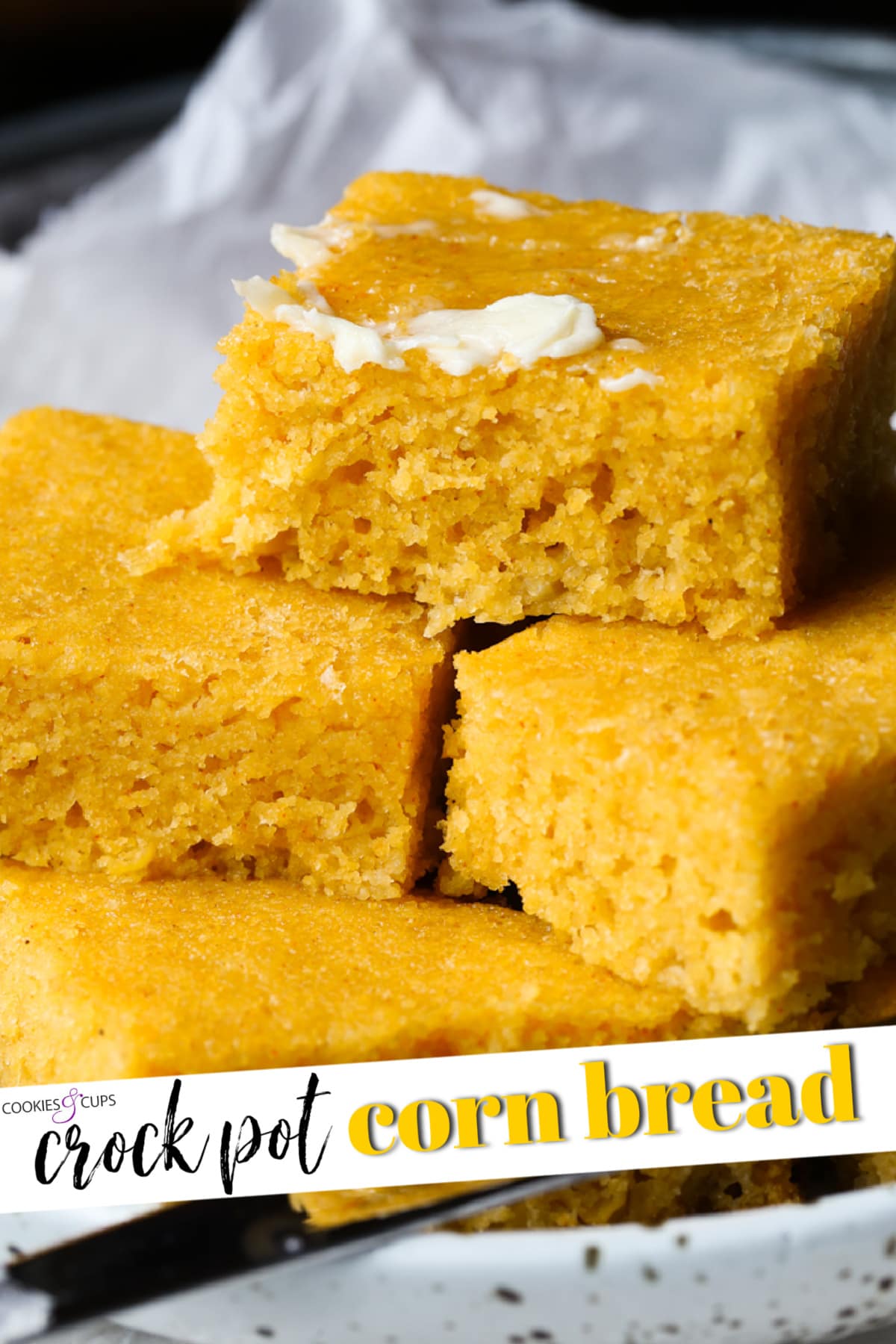 Crock Pot Cornbread Pinterest Image