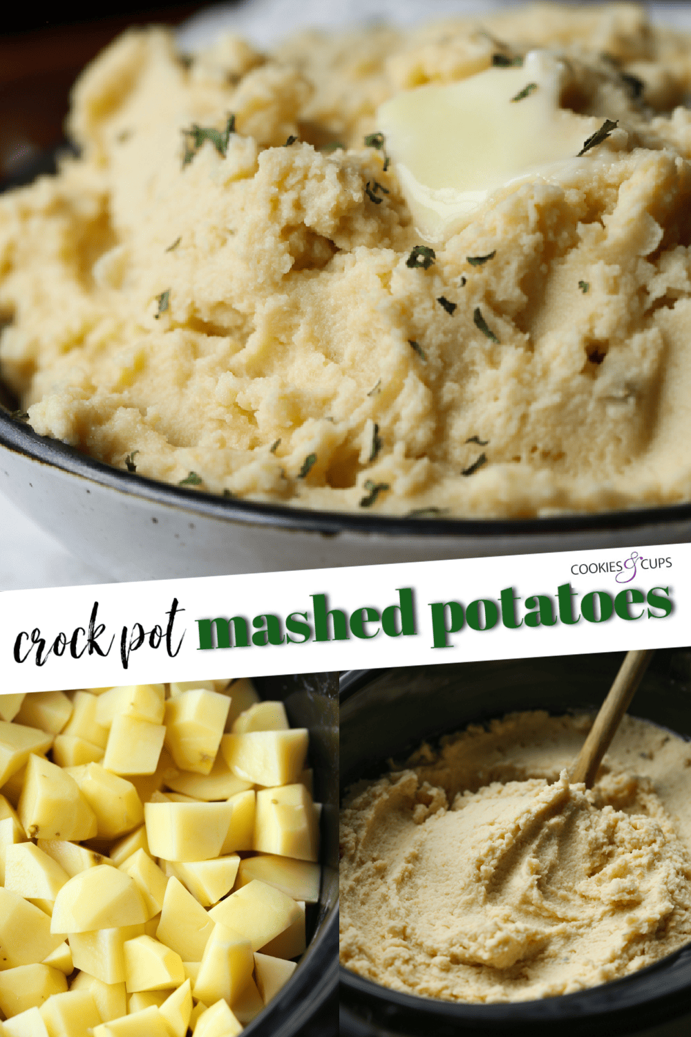 Crock Pot Mashed Potatoes Pinterest Image