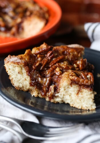 Easy Caramel Pecan Coffee Cake is the best coffee cake ever!