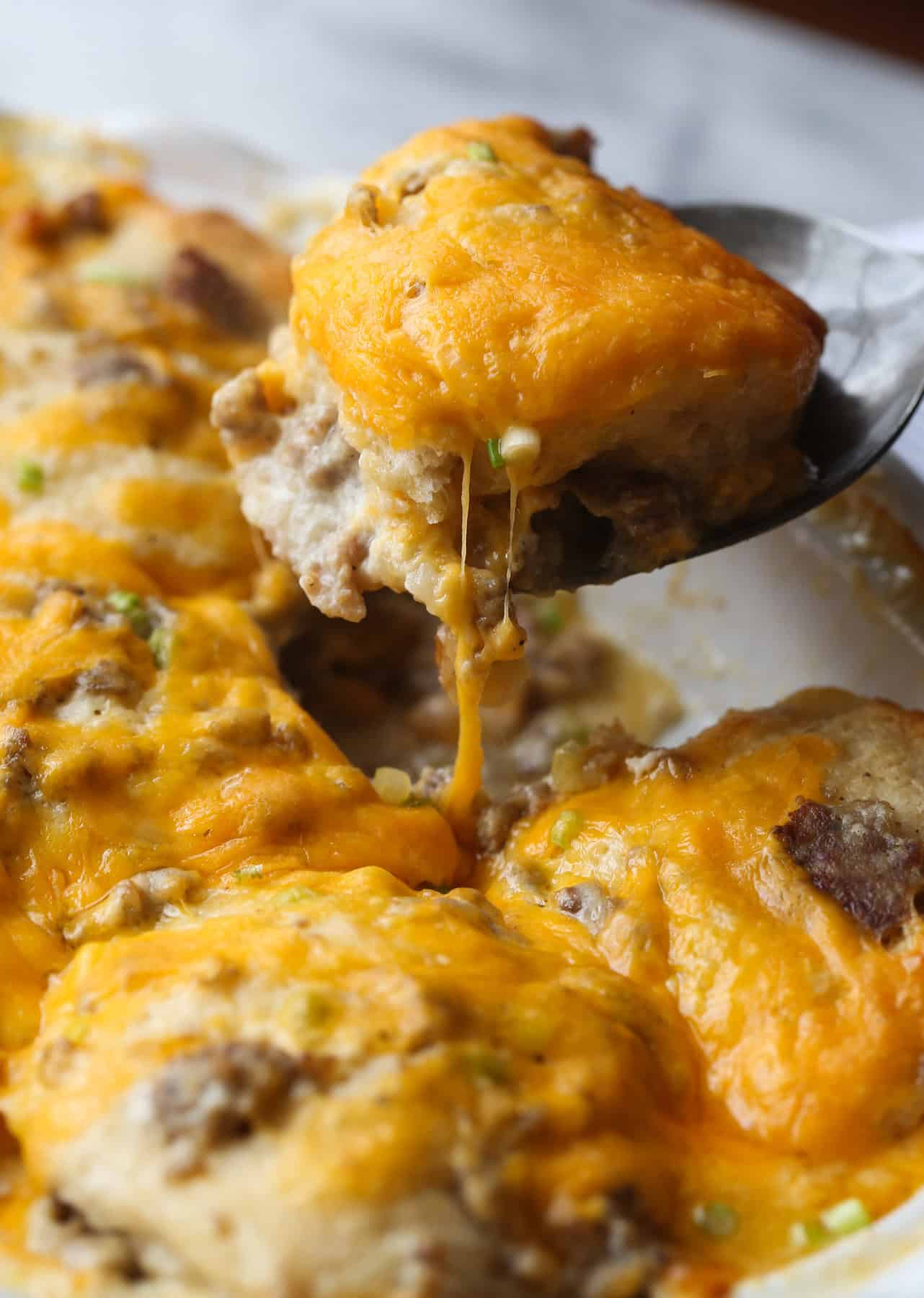 Sausage Gravy and Biscuit Bake | An Easy Southern Breakfast Recipe