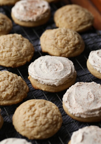 Frosted Egg Nog Cookies are the perfect holiday cookie recipe with creamy egg nog frosting!