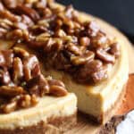Pecan Pie Cheesecake is an easy cheesecake recipe that combines two favorites!