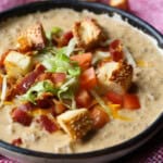 Cheeseburger Soup is a cheesy soup recipe with all the flavors of a cheeseburger!