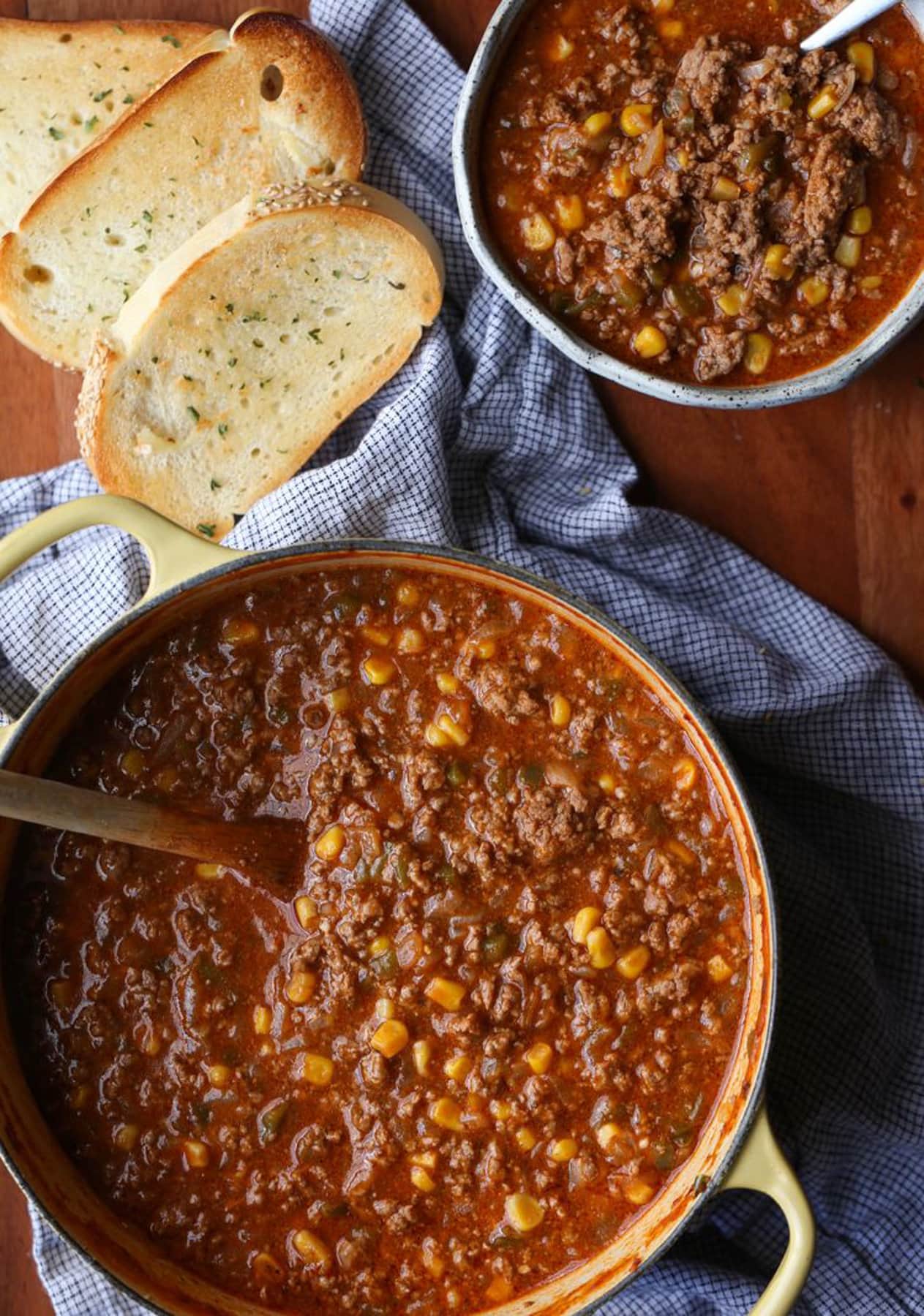 Stew served and ready to eat