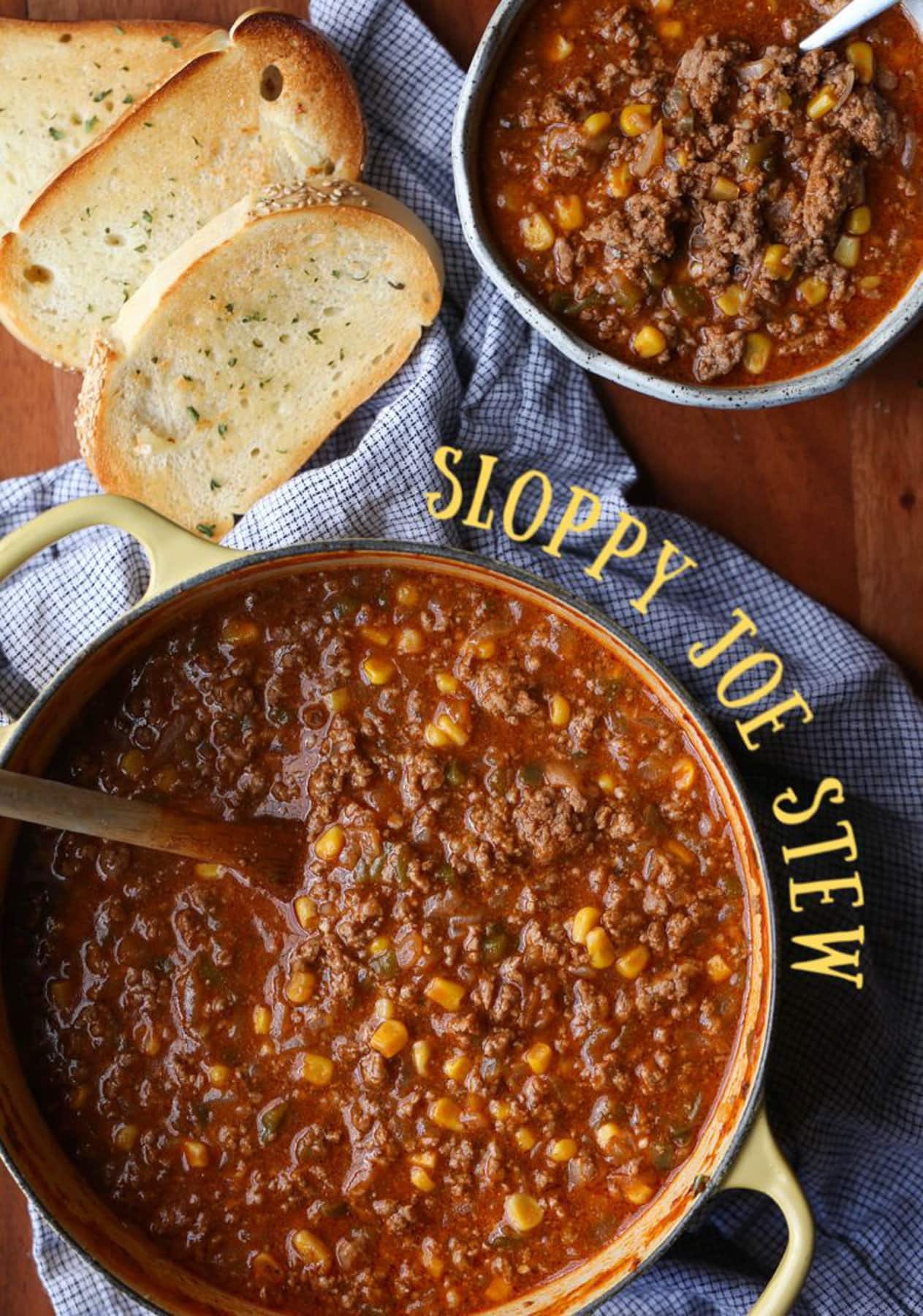 Sloppy Joe Stew Pinterest Collage