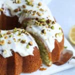 This pisatchio lemon bundt cake recipe is easy and delcious