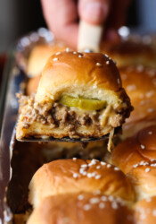Easy Cheeseburger Sliders recipe is great for parties!