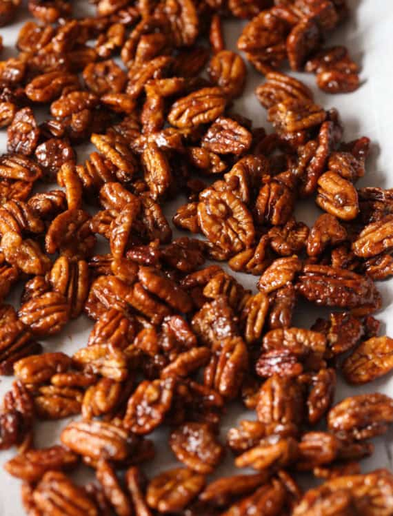 Candied Pecans are an easy sweet and salty recipe