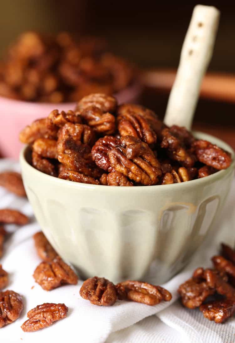 The Easiest Candied Pecans Recipe - Cookies and Cups