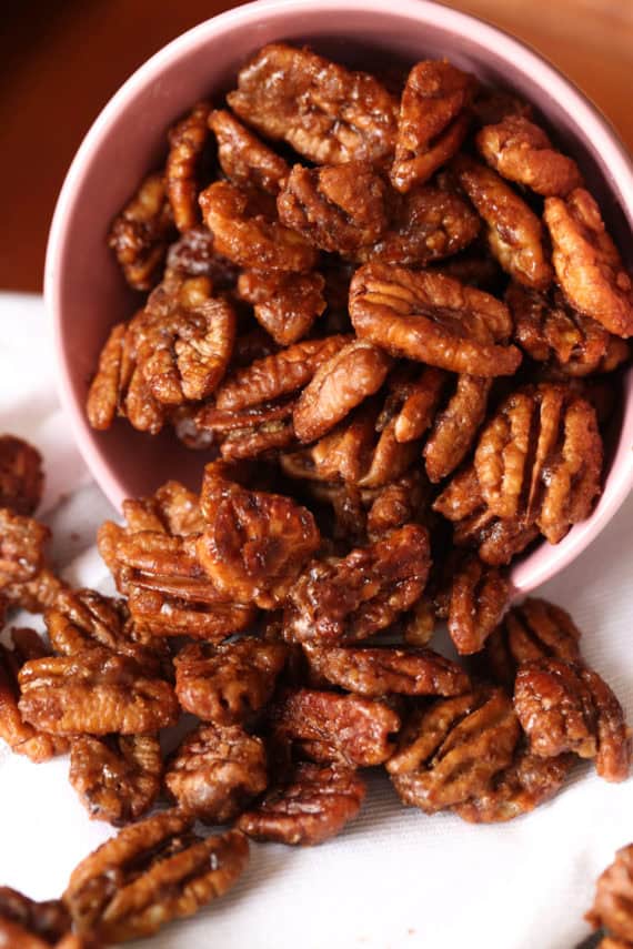 The Easiest Candied Pecans Recipe Cookies and Cups