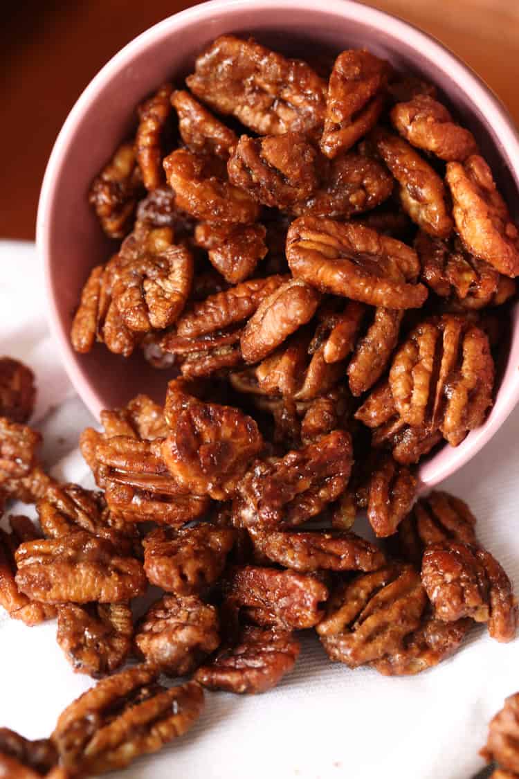 Easy Candied Pecans Recipe only take minutes to make