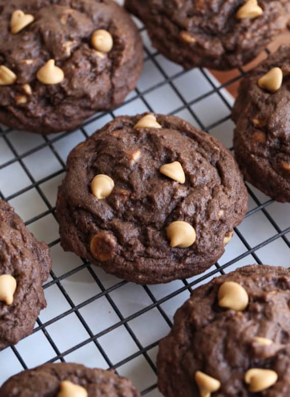 Chocolate Peanut Butter Chip Cookies is an easy cookie recipe