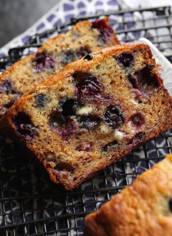 Bleuberry Banana Bread from scratch