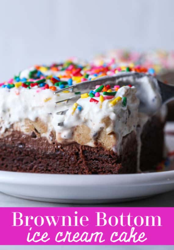 Brownie Bottom Ice Cream Cake