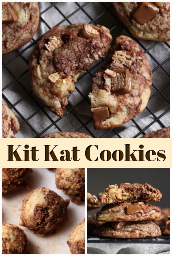 Kit Kat Cookies An Easy Cookie Recipe loaded with Crunchy Kit Kats!