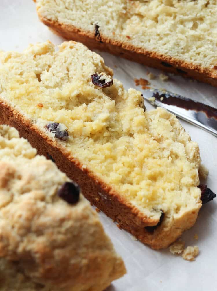 This easy Irish Soda Bread recipe is soft and tender with a crunchy crust!