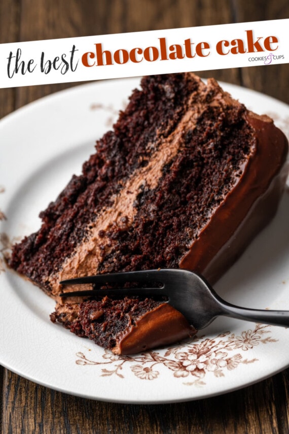 chocolate cake pinterest image