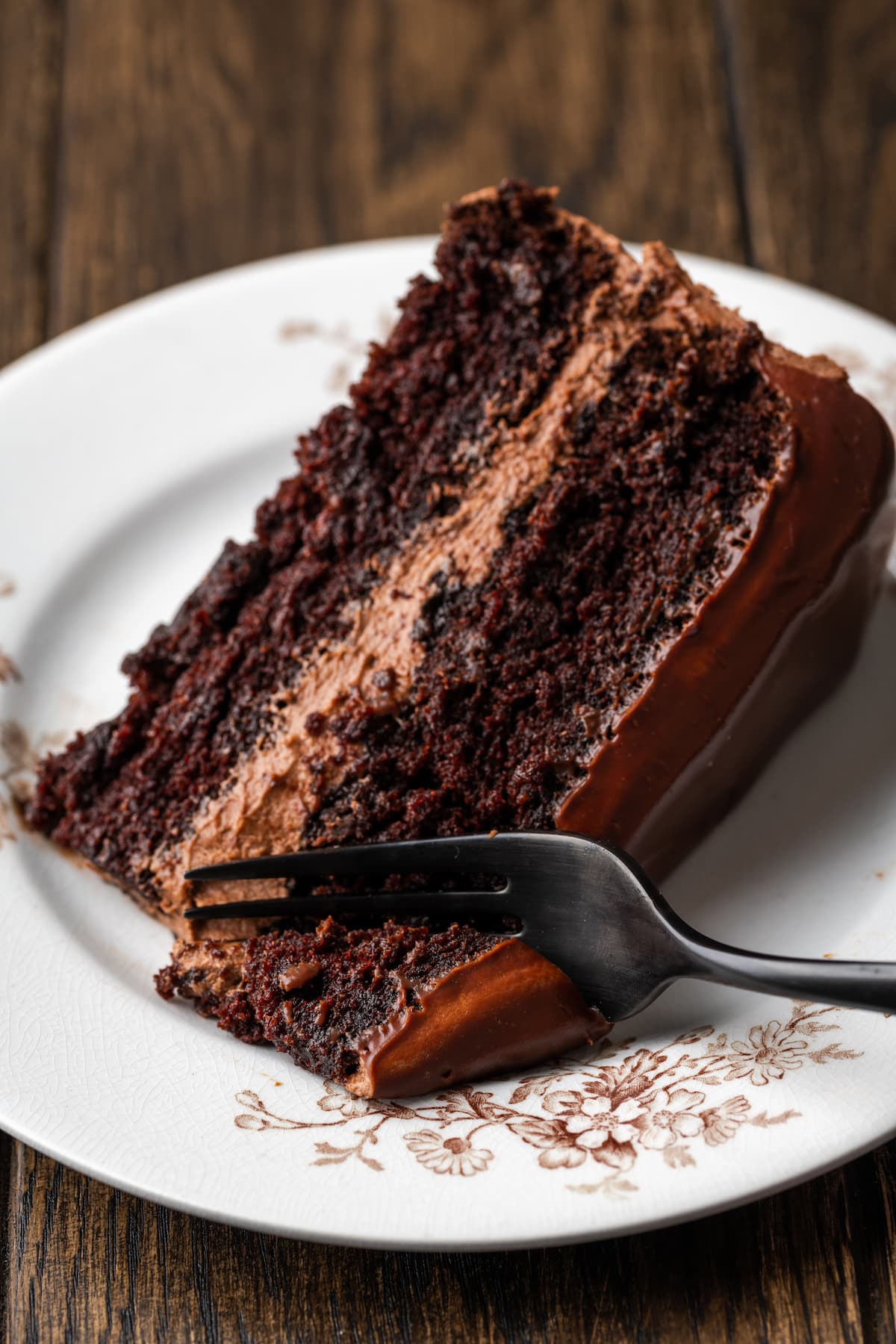 Chocolate Fudge Layer Cake Recipe | Epicurious