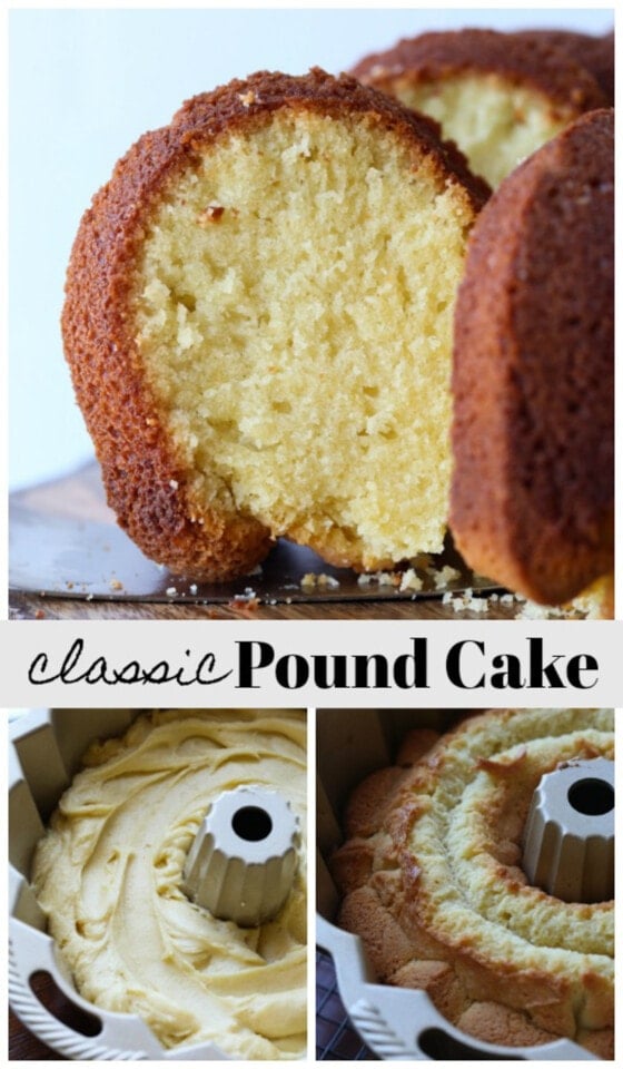 Classic Pound Cake Recipe - Only 4 Ingredients!