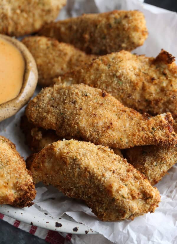 Crispy Air Fryer Chicken Tenders - Cookies and Cups