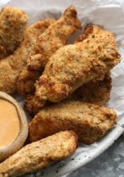 Pickle Juice Marinated Chicken Tenders Made in the Air Fryer