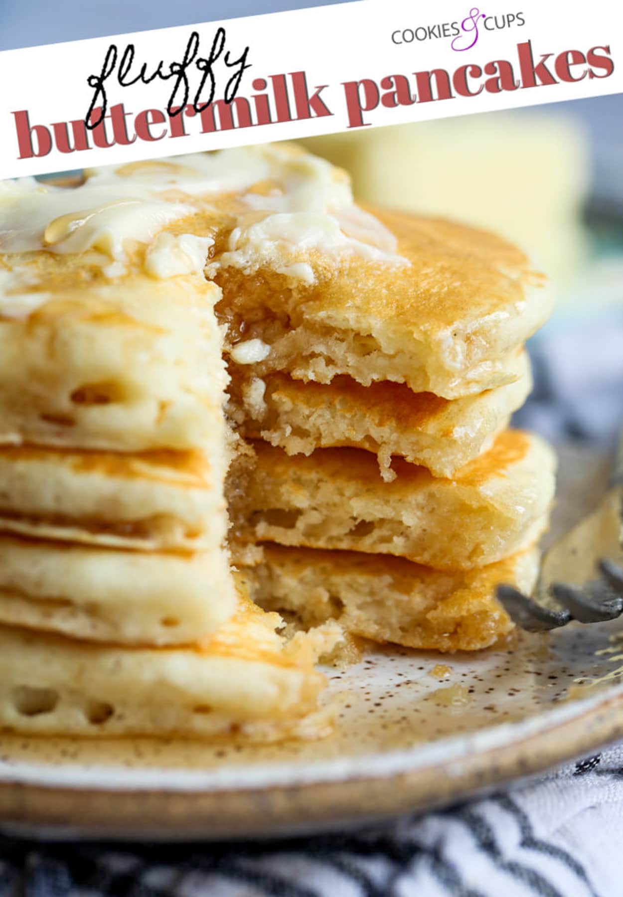 Buttermilk Pancakes Pinterest Image