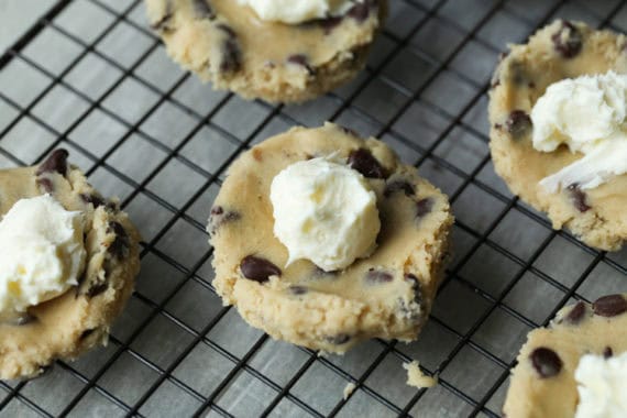 365 Days of Baking & More - Cream Cheese Chocolate Chip Cookies!!! RECIPE:   These chocolate chip cheesecake cookies are a  decadent combination of two of the most popular desserts. If you're