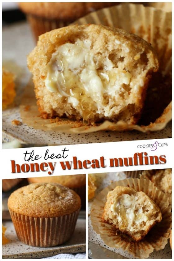 Honey Wheat Muffins - The BEST Whole Wheat Muffins Recipe