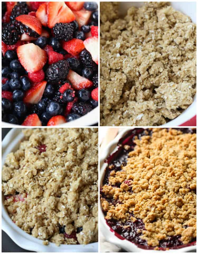 The BEST Mixed Berry Crisp Recipe Cookies and Cups