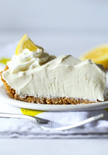 Lemonade Pie is a creamy, tart pie recipe perfect for summer!