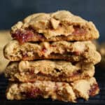 Stuffed Peanut Butter and Jelly Cookies Recipe