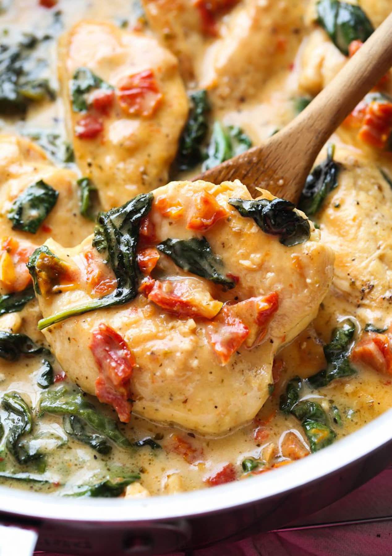 One Pan Creamy Tuscan Chicken (30 minute meal) - The Chunky Chef