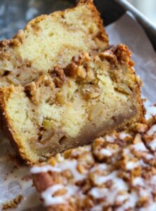 Apple Fritter Bread - An Easy Apple Bread Recipe | Cookies and Cups